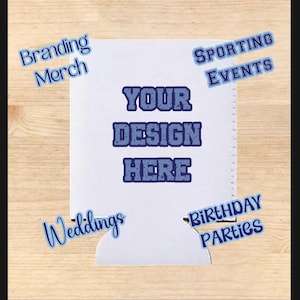 Personalized Neoprene Can Cooler: Custom Wedding & Party Favors