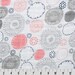Whimsy Circle Embrace Coral- Double guaze - by Shannon Fabrics