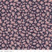 La Vie Boheme roses NAVY- 1/2 yard