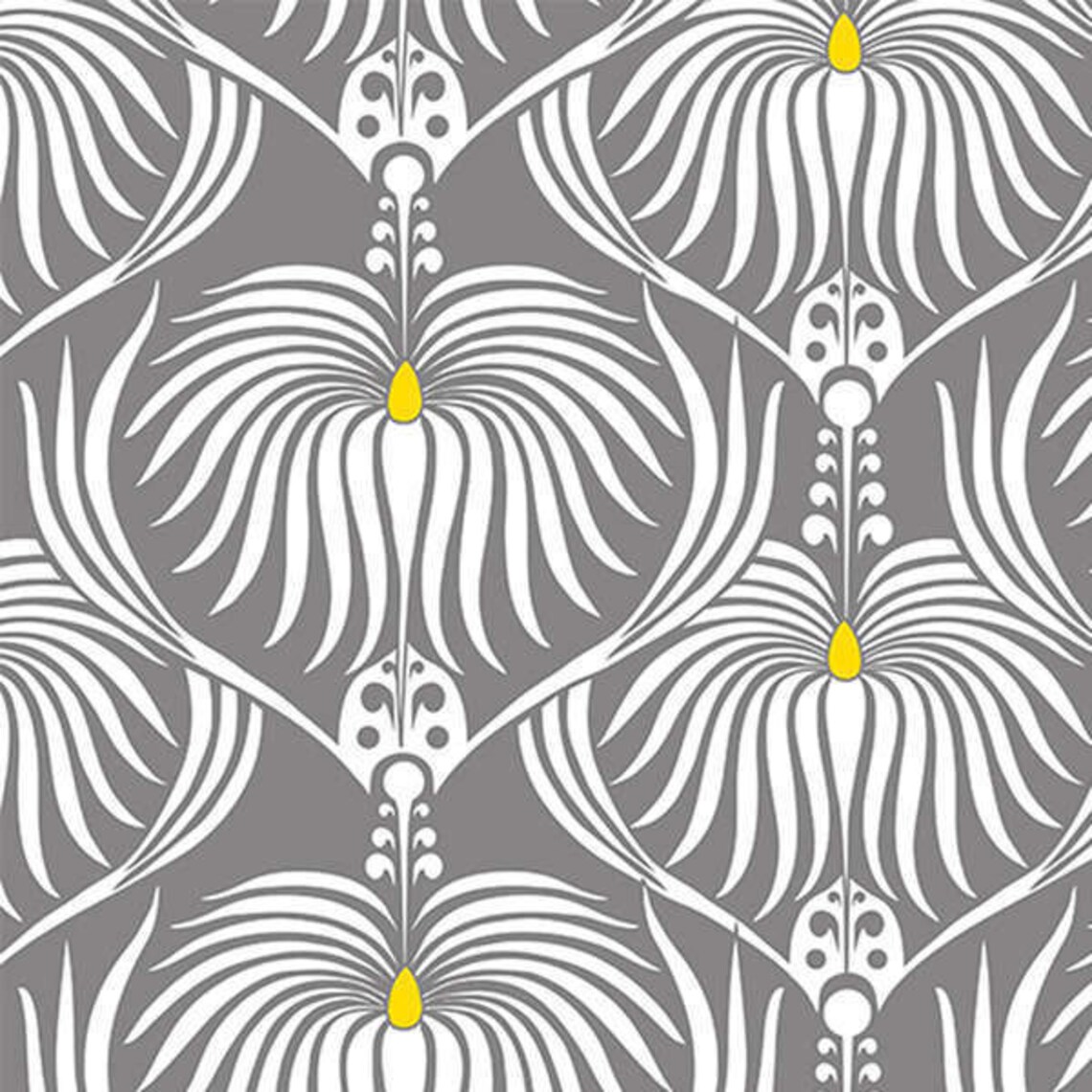 YELLOW PINSTRIPE CHEVRON by Camelot Fabrics Design Studio Etsy