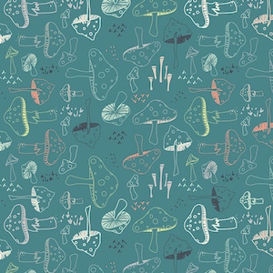 HELLO, BEAR by Bonnie Christine - for Art Gallery Fabrics - "Morel Grove Pond" HBR-5432 - choose your cut