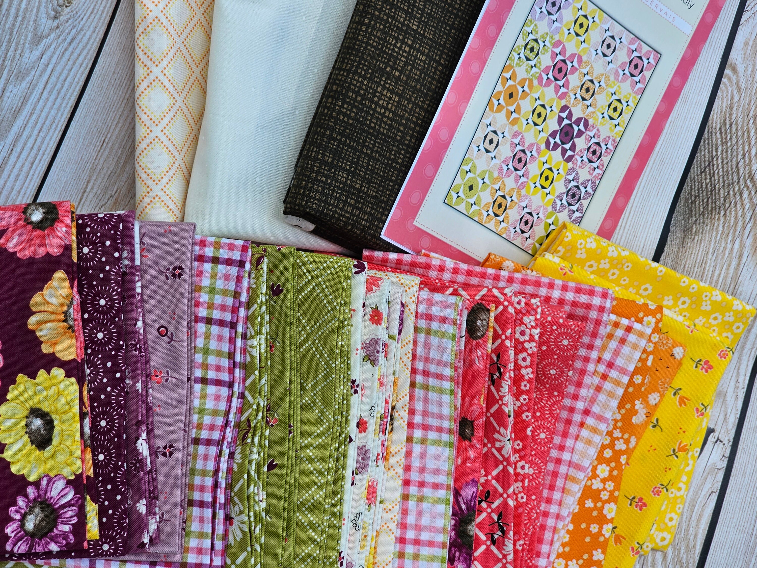 Twist and Turn Quilt Kit With Adel in Summer Fabric Line by Sandy ...