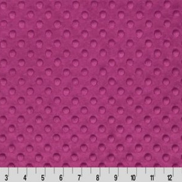 RASPBERRY Dimple Cuddle® minky by Shannon Fabric