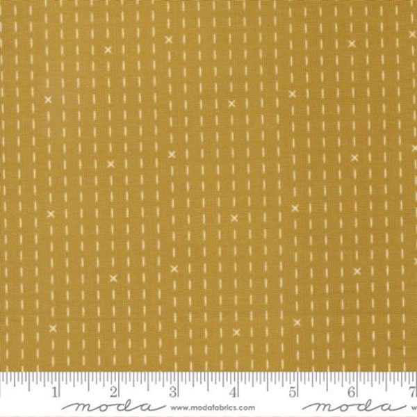 EVERMORE  Honey Hand Stitched Stripes by Sweetfire Road  for Moda Fabrics, Pink Floral cut to size  43156-13