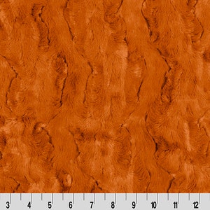 GINGER Luxe Cuddle Glacier Minky by Shannon Fabrics - lcglacierginger - By-the-Yard