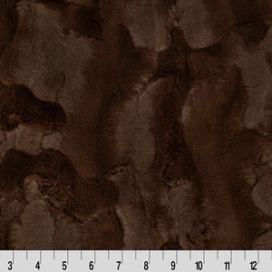 CHOCOLATE - Luxe Hide Cuddle Minky by Shannon Fabric