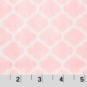 Blush Lattice Cuddle Minky by Shannon Fabric - Out-of-print
