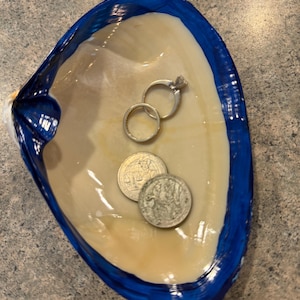 Clamshell Jewelry or Trinket Dish