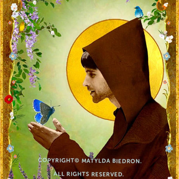 Saint Francis of Assisi Holy Card