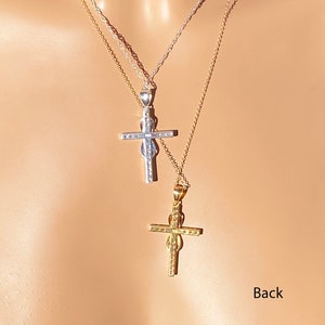 Infinity Cross Personalized Necklace, Sterling Silver Cubic Zirconium ...