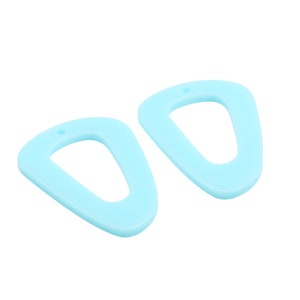 Abstract Earring Parts,Blue Acrylic Charm,Dangle Earring Connectors 1Hole,Earring Findings,DIY,Jewelry Supplies 39x27mm,A432-ACE339H KM