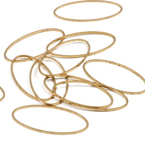 Brass Geometric Charms,  Raw Brass Earrings Findings,Raw Brass  Pendant,Oval shaped Earrings Brass Charm,Jewelry Supplies, 30X15mm-RB1139