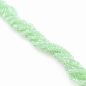 145pcs Crystal Beads Color Faceted Round Crystal Loose Beads Aurora Borealis Cut Glass Beads Jewelry Making Beads 3x4mm  -(CAB-EOB-82)
