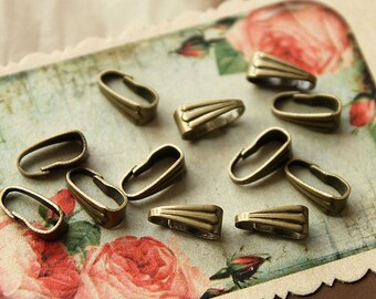 50Pcs  4x8.5mm Nickel Free Antique Bronze Brass Claws ( JUR -301)