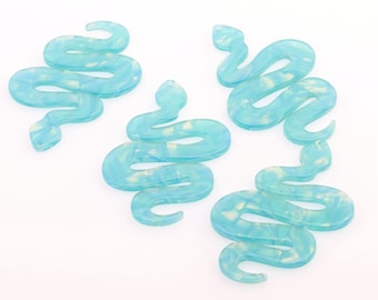 Tortoise Shell Earring Charms,Acetate Acrylic Large Snake Pendants,Jewelry Supplies Earrings Parts,Earring Blanks,60mmx38mm,A446-ACE289T