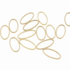 Messing Oval Charms, Ohrring Zubehör, oval Anhänger, Rohlinge Ohne Loch Ohrringe, Fit für DIY Halskette, Schmuck Lieferungen,20X10mm-RB1632