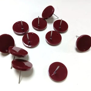 Acrylic  Stud Earrings,Acrylic Resin Earring Stud,Coin Shaped Connector Earring,Round Circle Studs,Post Earrings Supplies,A401-ACE5178EA