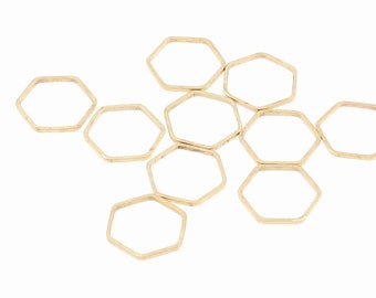 Brass Geometric Charms,Raw Brass Earrings Findings,Raw Brass  Pendant,Hexagon shaped Earrings Brass Charm,Jewelry Supplies,11x11mm-RB1579