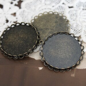 Adabele Flower Tube Beads 10pcs - 28mm Large Hole Antique Bronze Spacer Beads For Jewelry Making