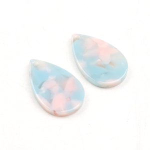 Acetate Acrylic Earring Charms,Tortoise Shell Beads,Teardrop Pendants,Earring Findings,Earring Parts,Jewelry Making 22mmx14mm A16-ACE256V
