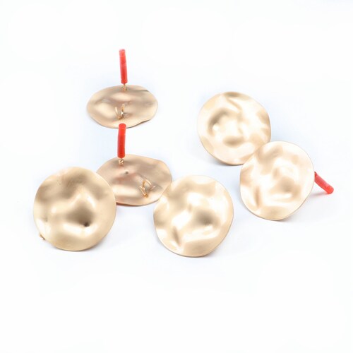 Matt Gold Planted Earringearring Studpost Earring With Etsy