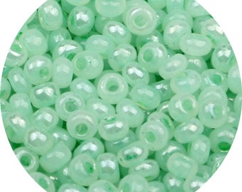 2.5mm Light Green Glass Seed Beads shiny glass beads  Opaque Seed Beads Mini Beads Rocailles beads Jewelry DIY 110g 20g 50g 100g GSB-D-13