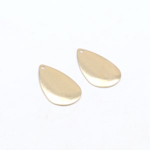Brass Geometric Charms,  Raw Brass Earrings Findings,Raw Brass  Pendant,Drop Shaped Earrings Brass Charm,Jewelry Supplies,13X22mm-RB1501