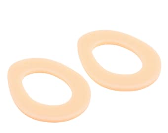 Abstract Earring Parts,Baby Pink Acrylic Charm,Dangle Earring Connectors 2Hole,Earring Finding,Jewelry Supplies 30.5x41mm,A429-ACE338E KM