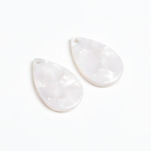 Breloques de boucles d'oreilles en acétate acrylique, perles en écaille de tortue, pendentifs en forme de larme, résultats de boucles d'oreilles, pièces de boucles d'oreilles, fabrication de bijoux 22mm x 14mm A10-ACE256H