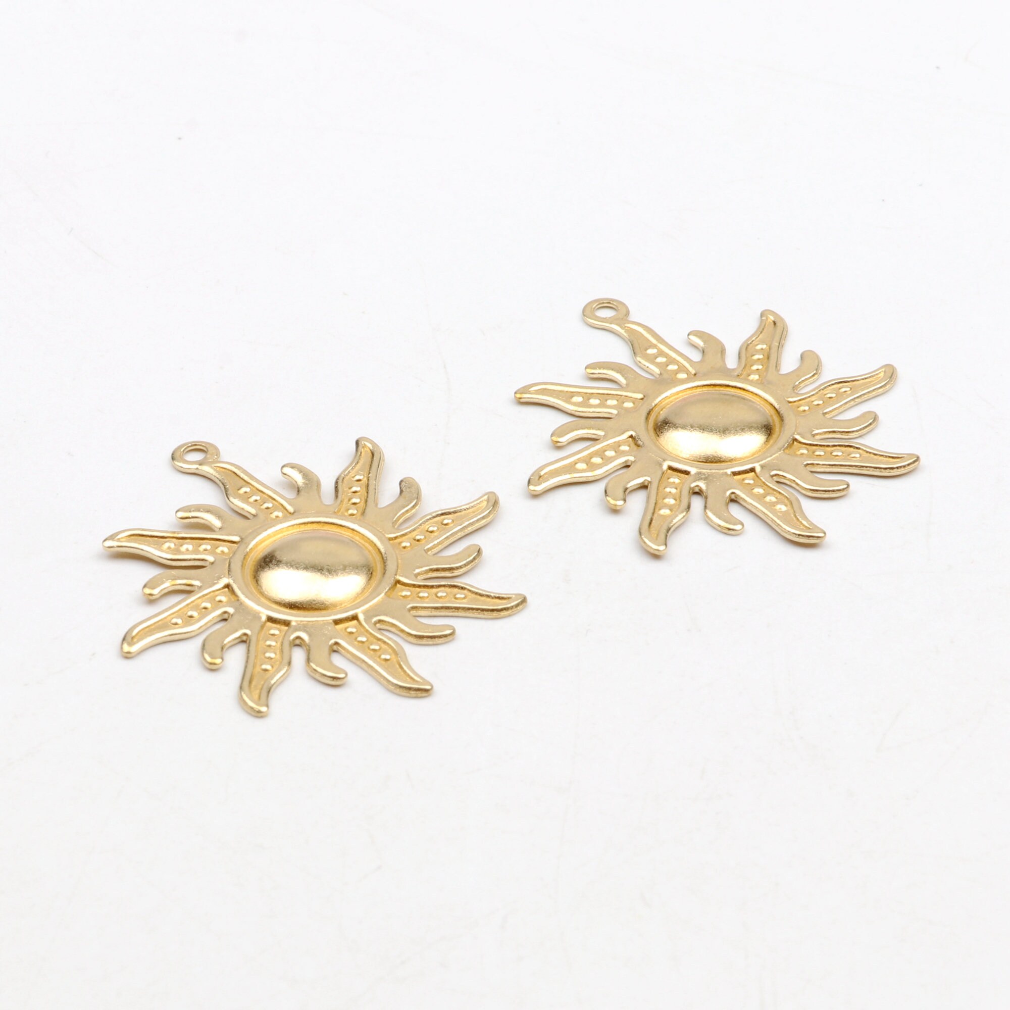アクセサリー Sunsun Brass Sun Charms,earring Findings, Sun Shape Pendant,fit for