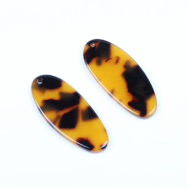 Tortoise shell Earrings, Acrylic Charms,Ovar Shaped Pendants, Blanks Cutout,Earring Findings, Jewelly Supply,Jewelry Making A06-ACE200A