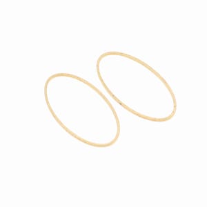 Messing Oval Charms, Ohrring Zubehör, oval Anhänger, Rohlinge Ohne Loch Ohrringe, Fit für DIY Halskette, Schmuck Lieferungen,20X40mm-RB1639