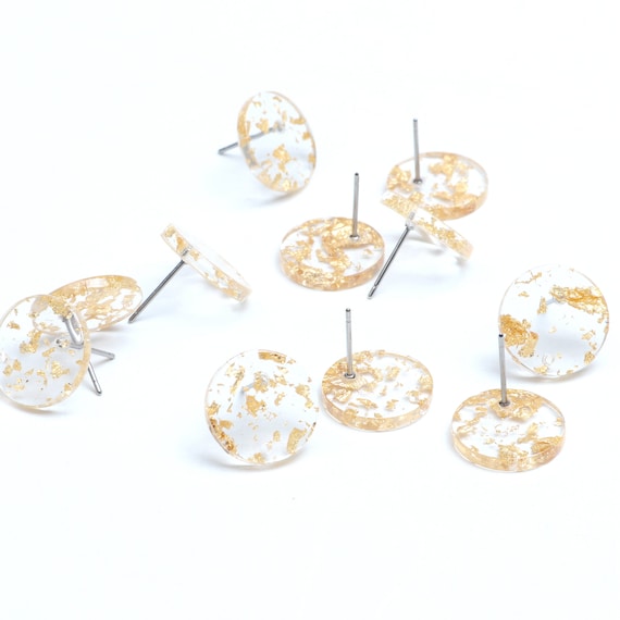 Acrylic Stud Earrings,acrylic Resin Earring Stud,coin Shaped
