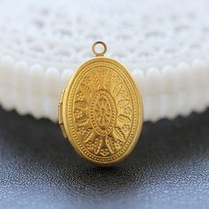 10 sztuk zabytkowych surowych mosiężnych zawieszek/zawieszek- 16 x 24 mm (LOCK-62)