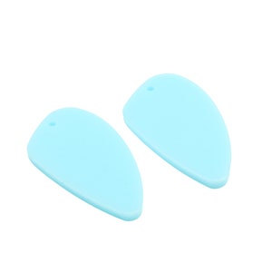 Abstract Earring Parts,Blue Acrylic Charm,Dangle Earring Connectors 1Hole,Earring Findings,DIY,Jewelry Supplies 20x39mm,A432-ACE337H KM