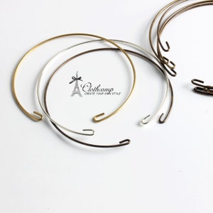 Big Sale-10Pcs Antique bronze / Silver / Raw Brass Wire Bangle Bracelet-(CBS-27)