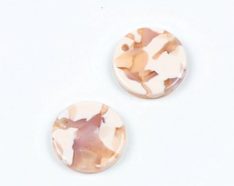 Tortoise Shell Earring Pendant,Acetate Acrylic Charms,Coin Shaped Charms ,Acrylic Earring Parts,Earring Beads,jewelry supplies A03-ACE211AO