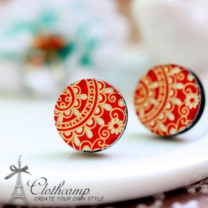 20% off -NEW Unique 3D Embossed  16mm Round Handmade Wood Cut Cabochon to make Rings, Earrings, Bobby pin,Necklaces, Bracelets-(WG-200)