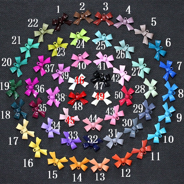 Réductions à durée limitée 50 pcs nouveau mélange émaillé coloré connecteur pendentif à breloque arc coloré-(FILIG-E-6-MIXSS)