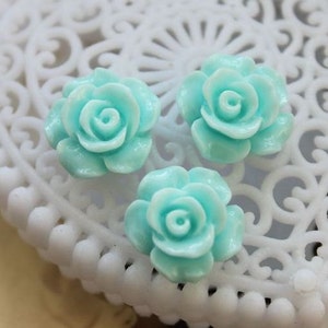 50% off  Wholesale Beautiful   Colorful Rose Flower Resin Cabochon   - -12mm(CAB-AK-16)