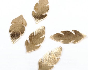 Brass Leaves Charms, Raw Brass Textured Earrings Findings,Textured Raw Brass Pendant,Brass Geometry Earrings Charm,Jewelry Supplies-RB1022