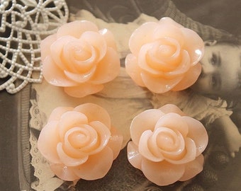 10pcs Wholesale Beautiful  Colorful Rose Flower Resin Cabochon    --20mm(CAB-S -14)