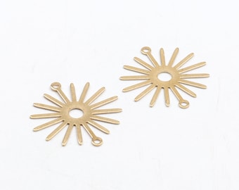 Brass Circle Charms, Raw Brass Earrings Finding,Raw Brass  Pendant,Round Shaped Earrings Brass Charm,Jewelry Supplies,28mm-RB1469