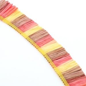 Raffia Tassels Skirt Raffia Tassels Strip Natural Raffia Grass Jewellery Accessories Jewelry making Earring Tassels 30mm LFC-01