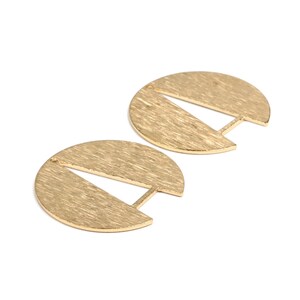 Messing strukturierte geometrische Charms, strukturierte runde Rohmessing Ohrringe Zubehör, passen für Halskette, Ohrringe, Schmuck, 25mm-RB1323