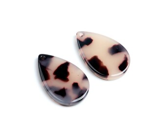 Acetate Acrylic Earring Charms,Tortoise Shell Beads,Teardrop Pendants,Earring Findings,Earring Parts,Jewelry Making 22mmx14mm A08-ACE256E