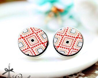 20% off -NEW Unique 3D Embossed  16mm Round Handmade Wood Cut Cabochon to make Rings, Earrings, Bobby pin,Necklaces, Bracelets-(WG-244)