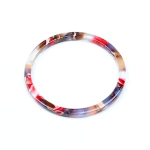 Acetate Circle Earring Charms,TortoiseShell Hoop Earrings Pendant,Acrylic Earrings,Earring Parts,Earrings Blanks Findings,44mm A261-ACE248O