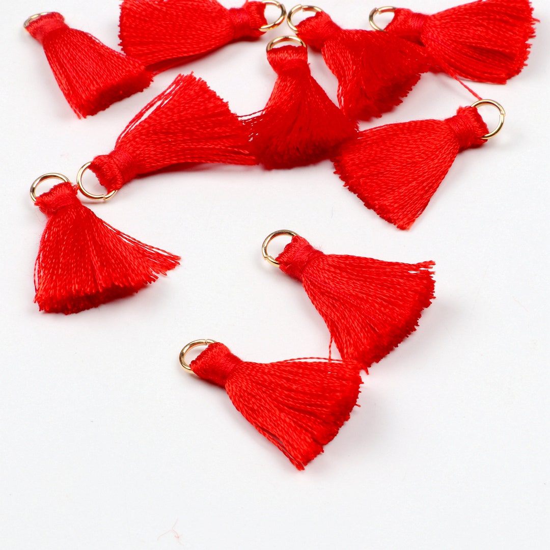 Tassels Earrings Charms,25mm Silky Tassels Pendants,tiny Short Tassels