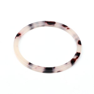 Acetate Circle Earring Charms,TortoiseShell Hoop Earrings Pendant,Acrylic Earrings,Earring Parts,Earrings Blanks Findings,44mm A08-ACE248Y